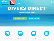 Tablet Screenshot of divers.cz
